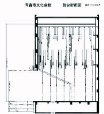 リンクステーションホール青森 大ホール断面図 （176KB）